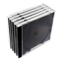 Caixa Acrílica CD JewelCase Preta Noldy 5 Unidades - Preto - Visão 4
