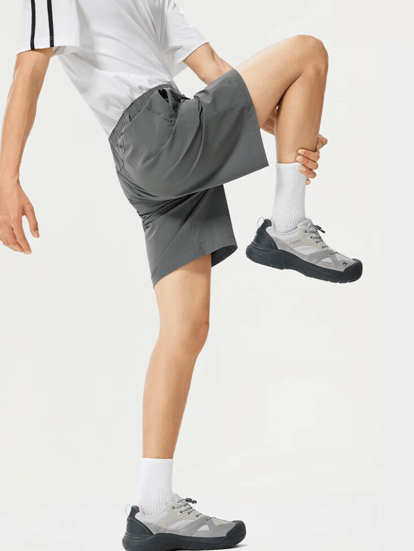 CAMEL CROWN Men's Cool Feel Quick Dry Shorts, Spring Summer Sun Protection Moisture Wicking Cooling Shorts - Dark Green Gray - View 1