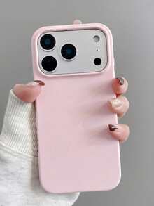 1pc Minimalist Dopamine Pink Soft Phone Case Compatible With IPhone 17 Pro Max/17 Pro/17 Air/17/16 Pro Max/16 Pro/16/16 Plus/15/15 Pro Max/15 Pro/15 Plus/11/12/13/14 Pro Max/12 Pro/12 Pro Max/13 Pro/13 Pro Max/7 Plus/14 Pro/14 Pro Max/14 Plus - Pink - View 1