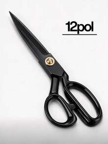 Tesoura de Alfaiate Corte Costura Titanium Profissional 12 Polegadas - A-preto - Visão 2