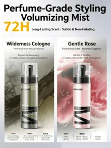 MOFAJANG 120ml Hair Volumizing Styling Spray, Hair Gel Spray, Premium Fragrance, Lift Hair Roots, Create Lightweight Voluminous Look And High Crown, Long-Lasting Styling Base, Lightweight And Non-Sticky - Pink - View 3