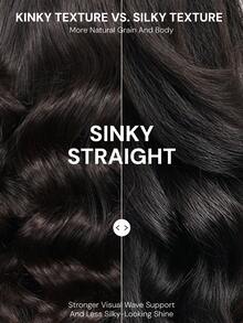 MEGALOOK Wig Setengah 3-in-1, Bob Lurus Keriting, 100% Rambut Manusia, Wig Tali Serut Elastis Tanpa Lem, Kepadatan 200%/250%, Warna Alami, Tampilan Alami, Pemakaian Sehari-hari, Ramah untuk Pemula - SNatural - View 5