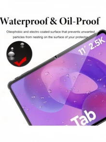 2pcs/Set Tablet Tempered Glass Screen Protector, High Definition Anti-Scratch Anti-Fingerprint, Full Screen Coverage Bubble-Free, Suitable For Xiaoxin P11/P12/M7/M9/M8, Tablet Screen Protector - Clear - View 10