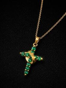 1 buah Kalung Kristal Warna-warni Salib Mahkota yang Dapat Diputar untuk Anak Perempuan, Kalung Religius Kristen untuk Meredakan Stres, Cocok untuk Pesta, Kencan, Prom, dan Dekorasi Sehari-hari - Satu-Ukuran - View 6