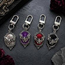 10/4/1PC Halloween Bat Keychain Gothic Vintage Metal Pendant Key Ring Spooky Bag Charm Gift - Multicolor - View 7