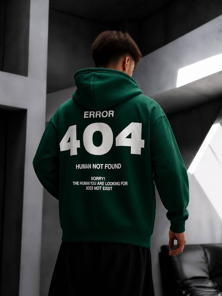 Krometka Men's Autumn/Winter Street Style Numeric Element Print Hoodie Sweatshirt