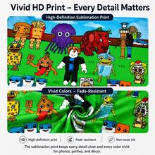 Roblox 1pc 100x150cm PE Backdrop – Funny Tiger "Stolen Brain" Cartoon Photo Background For Birthday, Halloween, Thanksgiving, Christmas, Graduation, Carnival, Wedding, Baby Shower, Room Decor, Home Decor, Party Favors, Squishy Gift - Steal a Brainrot Background - View 5