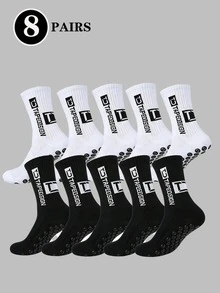 5 Pairs/10 Pairs Men's Non-Slip Rubber Sole Soccer Socks Sports Socks 2 Packs/4 Packs/6 Packs/8 Packs/10 Packs/20 Packs/30 Packs - Multicolor - View 13
