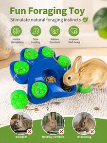 1pc Multi-Functional Pet Puzzle Feeding Bowl, Interactive Slow Feeder Sniffing Toy For Dogs, Cats, Rabbits And Other Small Pets, Fun Brain Game Treat Dispenser, Relieve Boredom And Promote Digestion, Easy To Clean Durable Pet Supplies, Autumn Pet Toy - 50ml - View 3