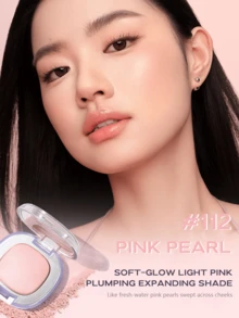 Girls Crush 2合1緞面腮紅與腮紅高光彩妝，兩種不同腮紅效果，絲滑輕盈質地，可疊加顯色，自然緞面與水光亮澤妝效，適合日常面部彩妝 - #113 亮紫色 - 查看 4