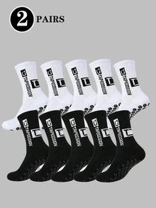 5 Pairs/10 Pairs Men's Non-Slip Rubber Sole Soccer Socks Sports Socks 2 Packs/4 Packs/6 Packs/8 Packs/10 Packs/20 Packs/30 Packs - Multicolor - View 11