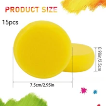 1/5/10 Pcs Ceramic Foam Sponge, For Crafting - Round, Highly Absorbent, Ideal For Coloring And Cleaning - Multicolor - View 9