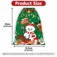 Christmas Drawstring Gift Bags, 25 Pack Assorted Christmas Gift Bags, Reusable Holiday Gift Sacks For Presents, Party Favors, Christmas Decorations, Random Designs - Multicolor - View 9