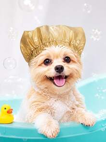 Pet Waterproof Bathing Cap, Prevents Water From Entering Ears, Multiple Colors Available - Multicolor - View 4