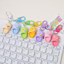 10/8/6/3/1pc Cute 3D Mini Clog Keychain, Colorful Resin Shoe Pendant With Mini Food Decor & Spring Hook, Bag Backpack Key Charm, Creative Gift Accessory, Key Chain Ornament, Suitable For Daily Decoration - One Size - View 7