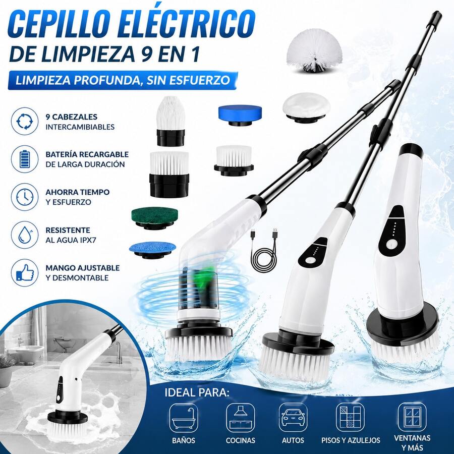 Bath Brushes - 9-in-1 - View 1