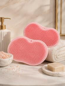 Silicone Foot Scrubbing Mat, Multi-Functional Shower Foot Cleaning Pad And Back Brush, Soft Massage Bath Mat With Suction Cups, Deep Cleaning Exfoliating Brush, Suitable For Foot And Body Care, Bathroom Essential, Travel Must-Have, Back To School Gift - Multicolor - View 7