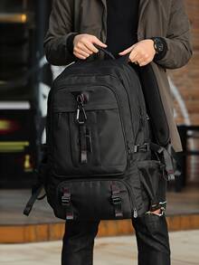 Men's Functional Backpack Hiking Outdoor Climbing Bag New Large Capacity Expandable Travel Carry-On Backpack Travel Bag 80L - Multicolor - View 3