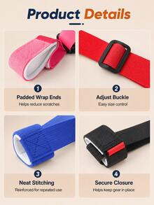 Adjustable Ski Carry Strap-Shoulder-Carry Ski Sling; Ski Securing Strap; Nylon Ski Strap With Hook And Loop; Adjustable-Length Ski Binding Strap; Outdoor Winter Snow Sports Accessory; Available In Multiple Colors Holiday Cyber Monday - Multicolor - View 9