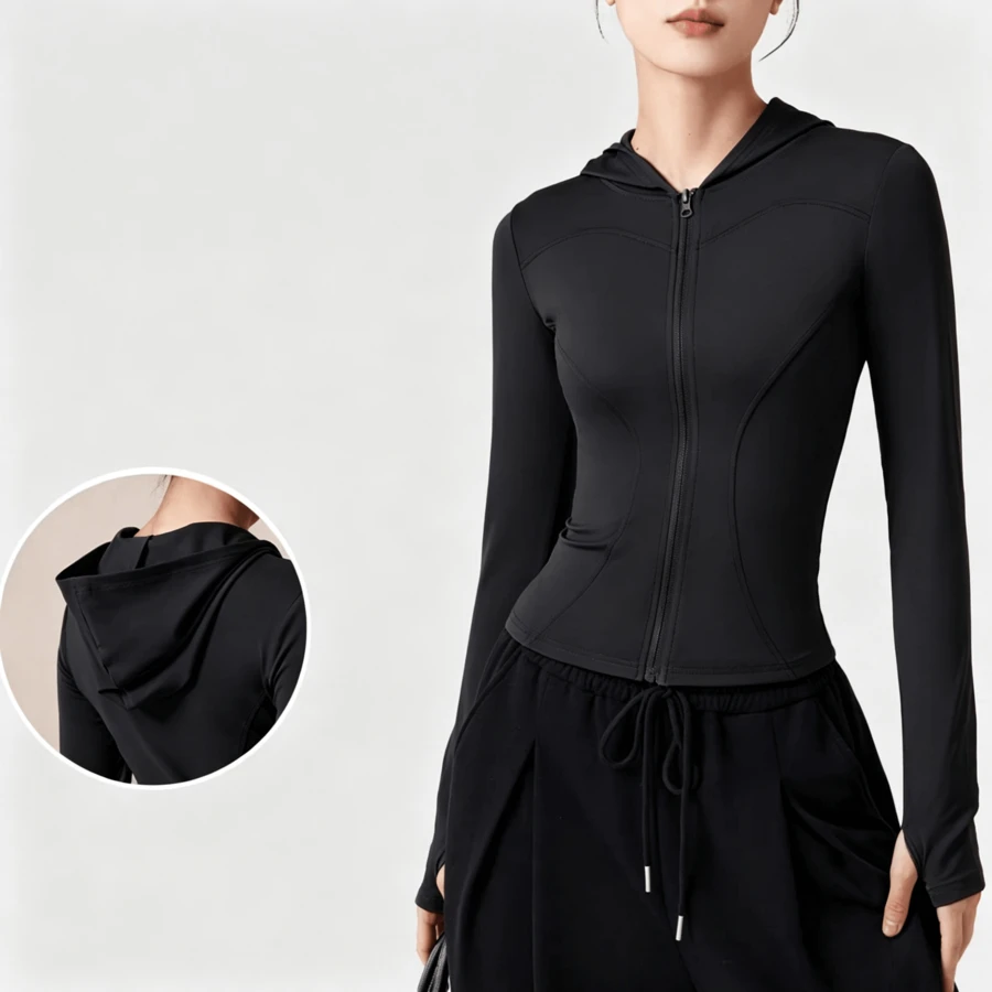 Women Sports Jackets - Black - View 1