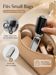 Minimalist Foldable Comb & Mirror Set, Back To School Airbag Comb, Portable Comb Mirror, Comb Decorative Small Comb,Travel And The Back-To-School SeasonEssentials - Multicolor - View 5