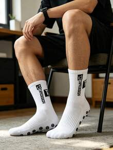 5 Pairs/10 Pairs Men's Non-Slip Rubber Sole Soccer Socks Sports Socks 2 Packs/4 Packs/6 Packs/8 Packs/10 Packs/20 Packs/30 Packs - Multicolor - View 2