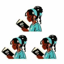 1pc/2pcs/3pcs/4pcs Reading Themed Embroidered Patch, Iron Or Sew‑On Girl With Holy Bible Badge, DIY Decor For Clothing Backpacks - Multicolor - View 10