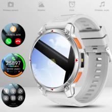 QAGSFLC Upgraded LED Flashlight Smart Watch, Fashion Sports Smart Watch For Men And Women, 1.53 Inch Round HD Display, Wireless Calling, Remote Camera Control, Music Playback, Stopwatch, Pedometer, Calorie, Distance Tracking, Multiple Sports Modes, Message Notification, USB Cable Charging, Multi-Function Casual Business Wristwatch, Ideal Holiday Gift - Multicolor - View 6