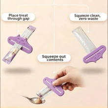 Cat-Shaped Cat Treat Squeezer, Pet Feeding Tool, Snack Squeezing Tool, Anti-Dirty Hands - Multi-color - View 8