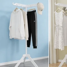 1pc Home Balcony Efficient Triangle Drying Rack, Enhanced Non-Slip Feet Pads, Small Balcony Can Easily Dry Clothes, Windproof Stable Triangle Structure - Multicolor - View 10