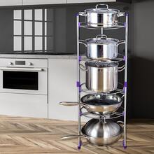 Hygrad Built to Survive 5 Tier Kitchen Pots And Pans Storage Rack Large Pots  Pans Corner Rack Holder - Pot 5T-KPSO HOS - View 3