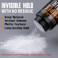 Goiple 3-Piece Set Including Sea Salt Spray, Texture Dry Shampoo Spray And 30g Styling Powder, Can Increase Men's Hair Instant Thickness And Volume, Sea Salt Spray Can Create Beach Wave Style, With Moisturizing And Volumizing Styling Functions, Also Has UV Protection Effect - Multicolor - View 10