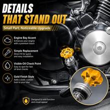 1pc Motorcycle Oil Dipstick GY6 Modified Oil Gauge Scooter Oil Cap Modification Accessory - A - View 10