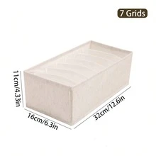 Fabric Underwear Drawer Organizer, Foldable Socks Bra Underpants Storage Box With Handle, Divided Lingerie Storage Container For Closet Bedroom - Multicolor - View 7