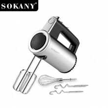SOKANY 02017 800W 3-In-1 Food Processor, Combines Hand Mixer And Blender, 5-Speed Control, Quickly Whip Cream And Egg Whites, Knead Dough, 304 Stainless Steel Rod Easy To Clean, Essential Kitchen Tool For Daily Cooking And Baking - Silver - View 13