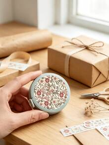 Vintage Floral Print Retractable Tape Measure, Mini Portable Soft Leather Tape Measure, Suitable For Home, Tailoring, Sewing, Office, Family And Learning - Multicolor - View 6