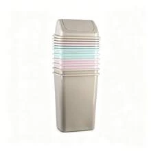 1pc Flip-Top Household Trash Can With Effective Sealing To Isolate Odors, Suitable For Multiple Scenarios Including Living Rooms, Bedrooms And Bathrooms. - Random Color - View 13