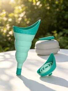 Foldable Female Urination Device - Portable Funnel For Women, Designed For Travel, Allows Women To Urinate Standing Up - Multicolor - View 1
