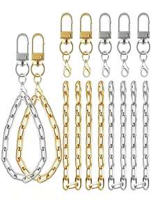 5/10 Sets Lip Gloss Keychain Making Kit, Includes Keychain Clips, Extension Chains, For Keychain Crafting, Wallet Making, DIY Wallet Making - Keychain - View 3