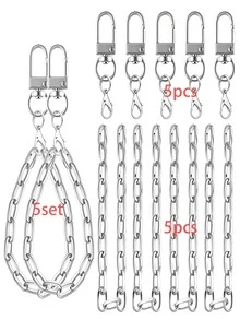 5/10 Sets Lip Gloss Keychain Making Kit, Includes Keychain Clips, Extension Chains, For Keychain Crafting, Wallet Making, DIY Wallet Making - Keychain - View 16