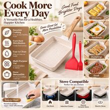 Wajan Pancake Anti Lengket dengan Gagang yang Dapat Dilepas, Alat Masak Serbaguna untuk Sarapan, Telur, dan Pancake di Dapur - View 6