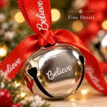 Naturepeak 30pcs Christmas Sleigh Bells With Red Ribbon - 3cm Mini Metal Bells, Suitable For Christmas Tree, Wedding, Shower And Party Decoration - Christmas Bells - View 3