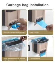 Foldable Kitchen Trash Bag, Durable And Sturdy Design, Collapsible, Space-Saving, Easy To Install And Clean, A Practical Container For Storing Food Waste At Home. - Collapsible Trash Can - View 5