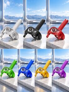 1 buah Gagang Gas Sepeda Motor, Gagang Gas Putar Cepat Paduan Aluminium CNC, Rakitan Gagang Gas Putar Cepat, Gagang Akselerator Universal yang Dapat Diatur dengan Jendela Transparan, Pegangan Bertekstur, Cocok untuk Sepeda Motor Trail, Sepeda Motor Mini, ATV, Skuter, Sepeda Motor Off-Road, Sepeda Motor Jalan Raya - A - View 3