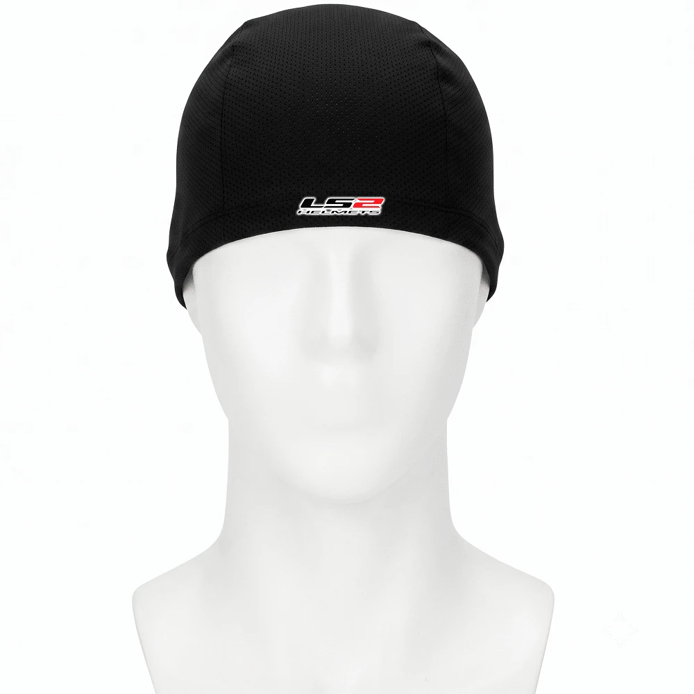 Touca Gorro LS2 Dry Fit – Motociclista Conforto Proteção UV - Preto - Visão 1