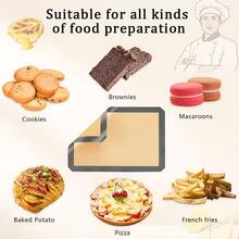 1/2Pcs Silicone Baking Mat, Reusable Non‑Stick Heat Resistant Oven Baking Pad, Multi‑Size For Bread Cookies Pastry Fondant Home Baking Supplies - Grey - View 5