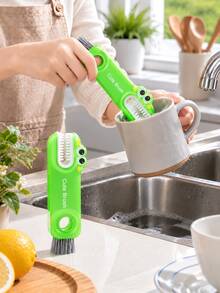 2pcs/Set 3-In-1 Cup Lid Cleaning Brush, Multi-Functional Brush Suitable For Travel Cup Lids, Water Bottle Caps And Cups, Detachable Mini Brush Can Clean Hard-To-Reach Areas, Cute Cartoon Design - View 14