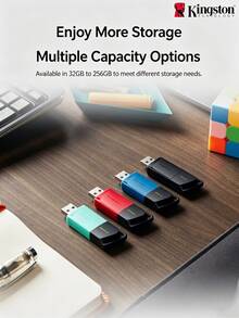 KINGSTON USB 3.2 Gen 1 Flash Drive DTXM Large Capacity USB Drive Sliding Cover Design Colorful Fashionable Study Office Bidding Computer Car USB Drive - View 4
