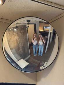 1pc Acrylic Convex Mirror, 360° Wide Angle High Definition Garage Blind Spot Safety Mirror, Waterproof & Anti-Fouling, Indoor & Outdoor Use, High Resolution Concave Design, Suitable For Home, Store, Parking Lot, Warehouse And Office - Multicolor - View 2
