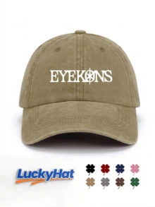 EYEKONS Graphic Printed Vintage Washed Style Baseball Cap, KAT*EYE Fan Merch Y2K Streetwear Dad Hat, Unisex Concert Sun Cap - EYEKONS - View 12